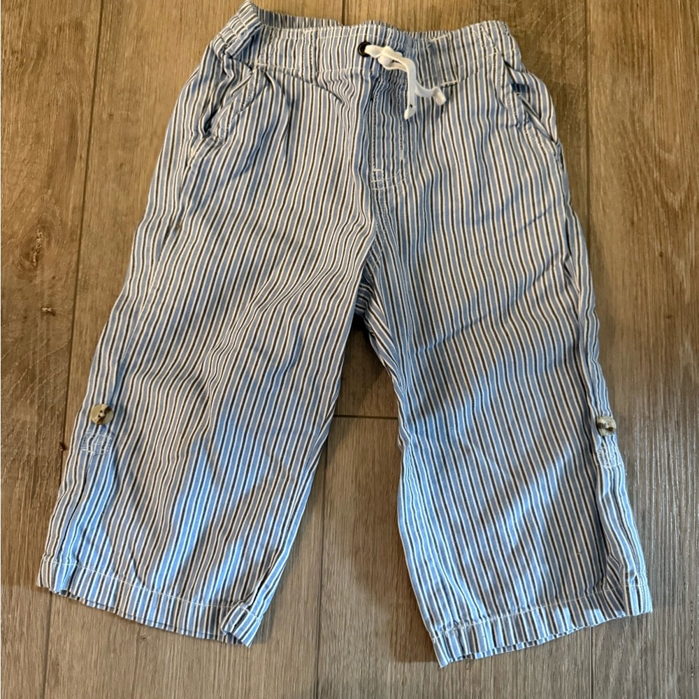Janie and Jack Blue Striped Kids Pants